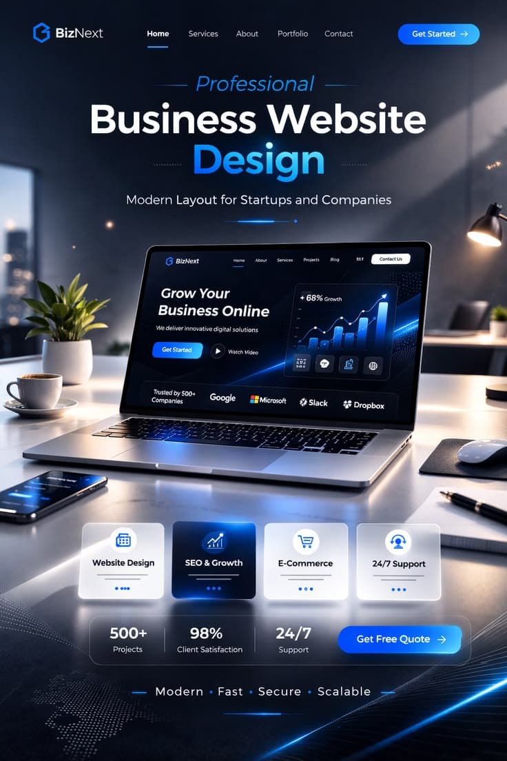Tech Startup Landing - Landing Page project screenshot