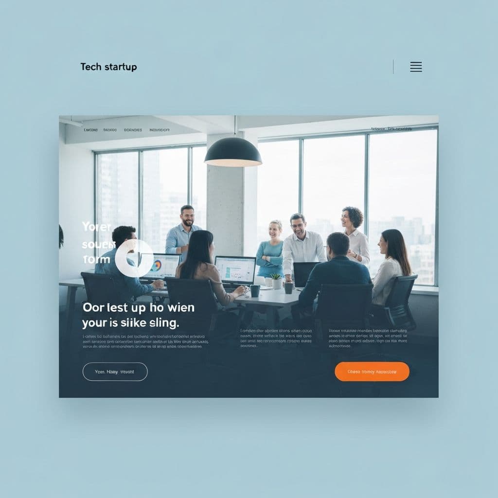 Tech Startup Landing - Landing Page project screenshot